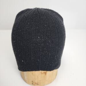 Pull-On Black Knitted Type Winter Skull Cap Beanie One Size Fits Most